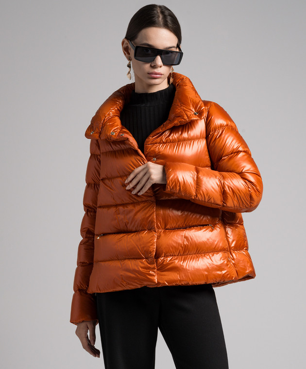 Herno Orange quilted down jacket PI001781D12017 buy with Greece delivery at Symbol