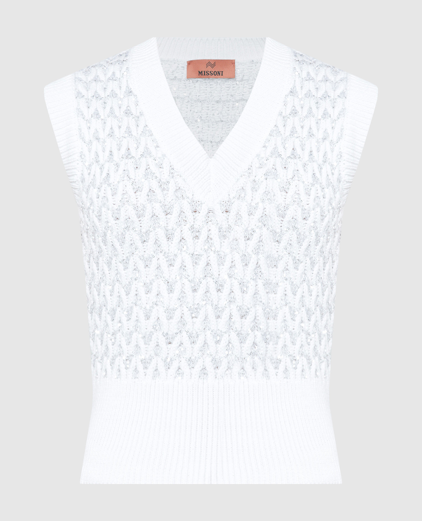 

White vest with sequins Missoni, Белый