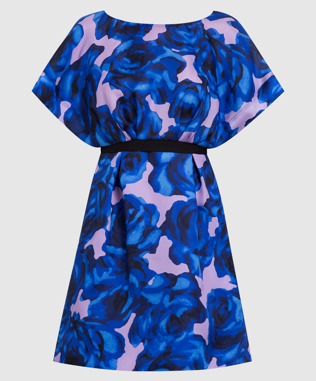 Carolina Herrera Blue floral silk mini dress R2211N534RGG buy with Czech Republic delivery at Symbol