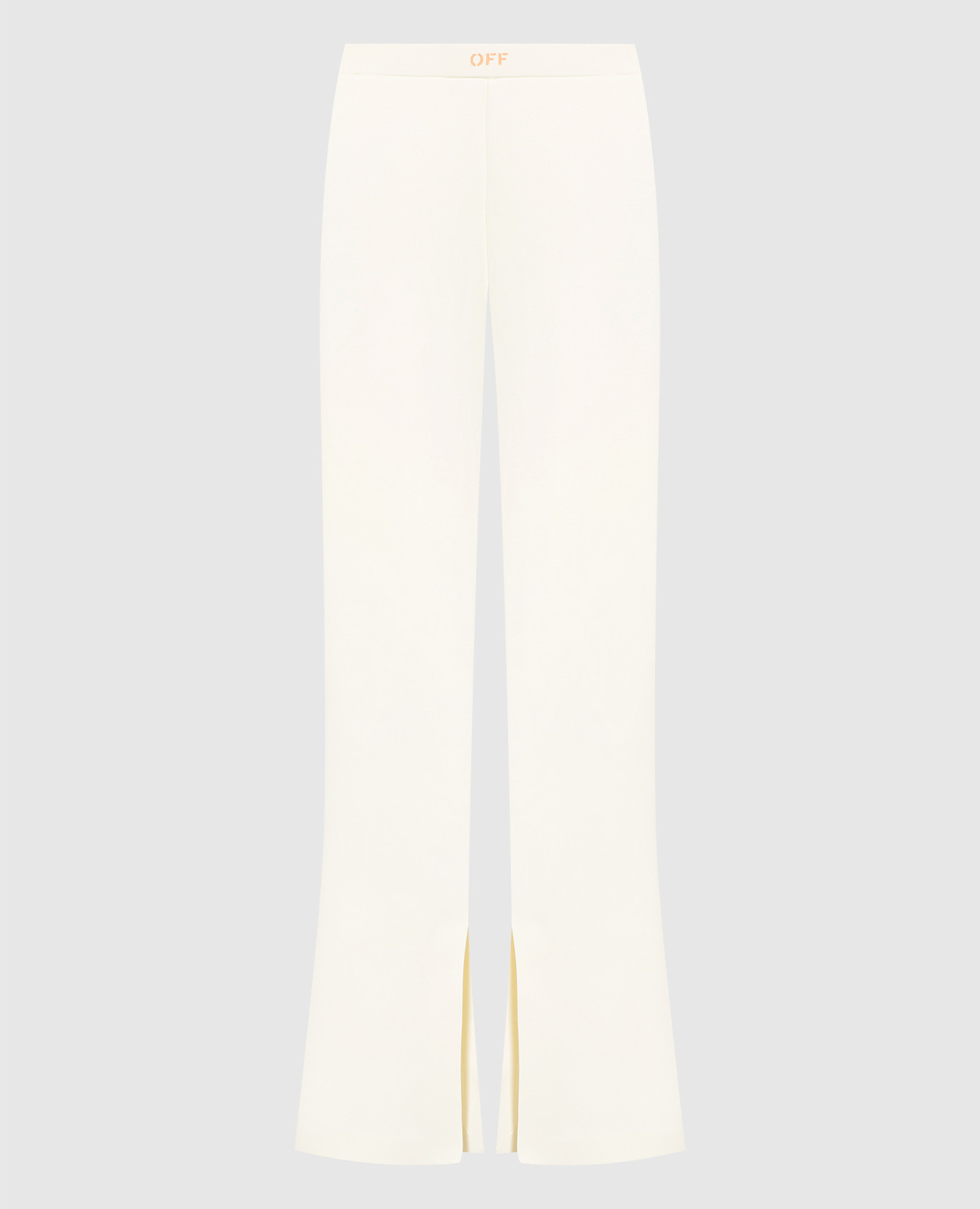 Beige leggings with logo off-white