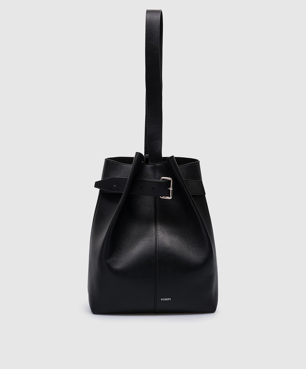 YUZEFI Black leather bucket bag Patata PATATA buy with Ireland delivery at Symbol