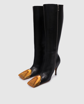 Off-White Lunar black leather boots OWIE043F23LEA001