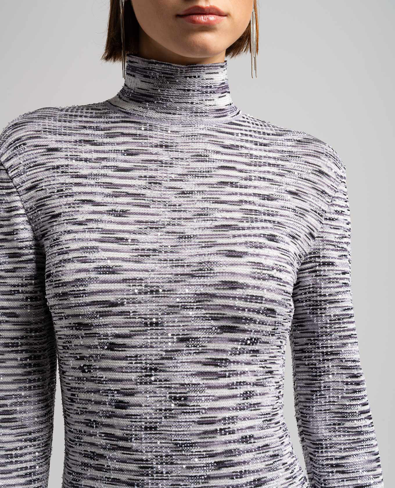 White striped dress with sequins Missoni 5