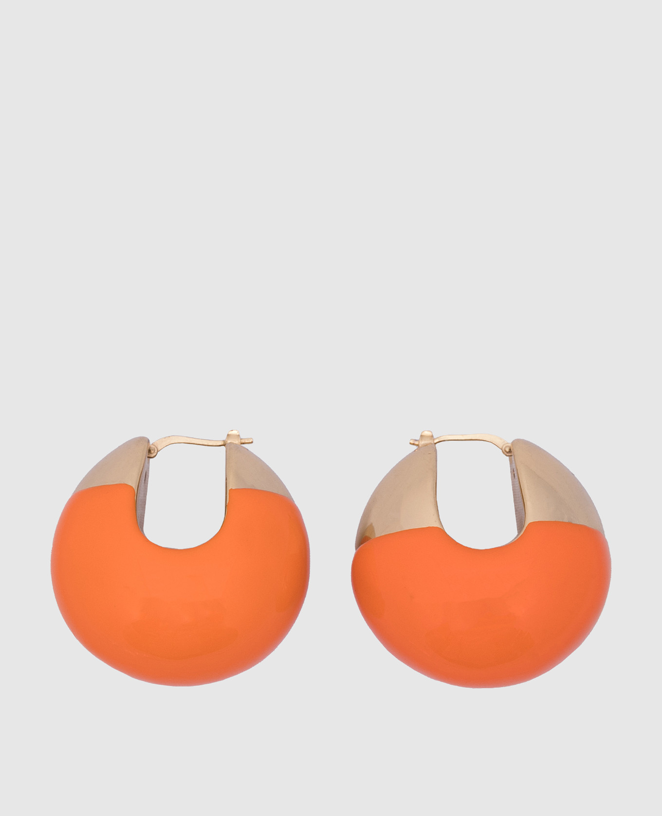 

Orange Boule earrings with 24k gold plating Francesca Bianchi Design