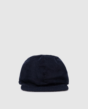 Borsalino Blue double-sided Lucio cap B95007RD0054X
