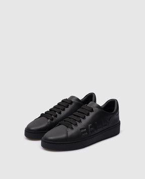 Bally Reka black leather sneakers with logo MSK09LVT005