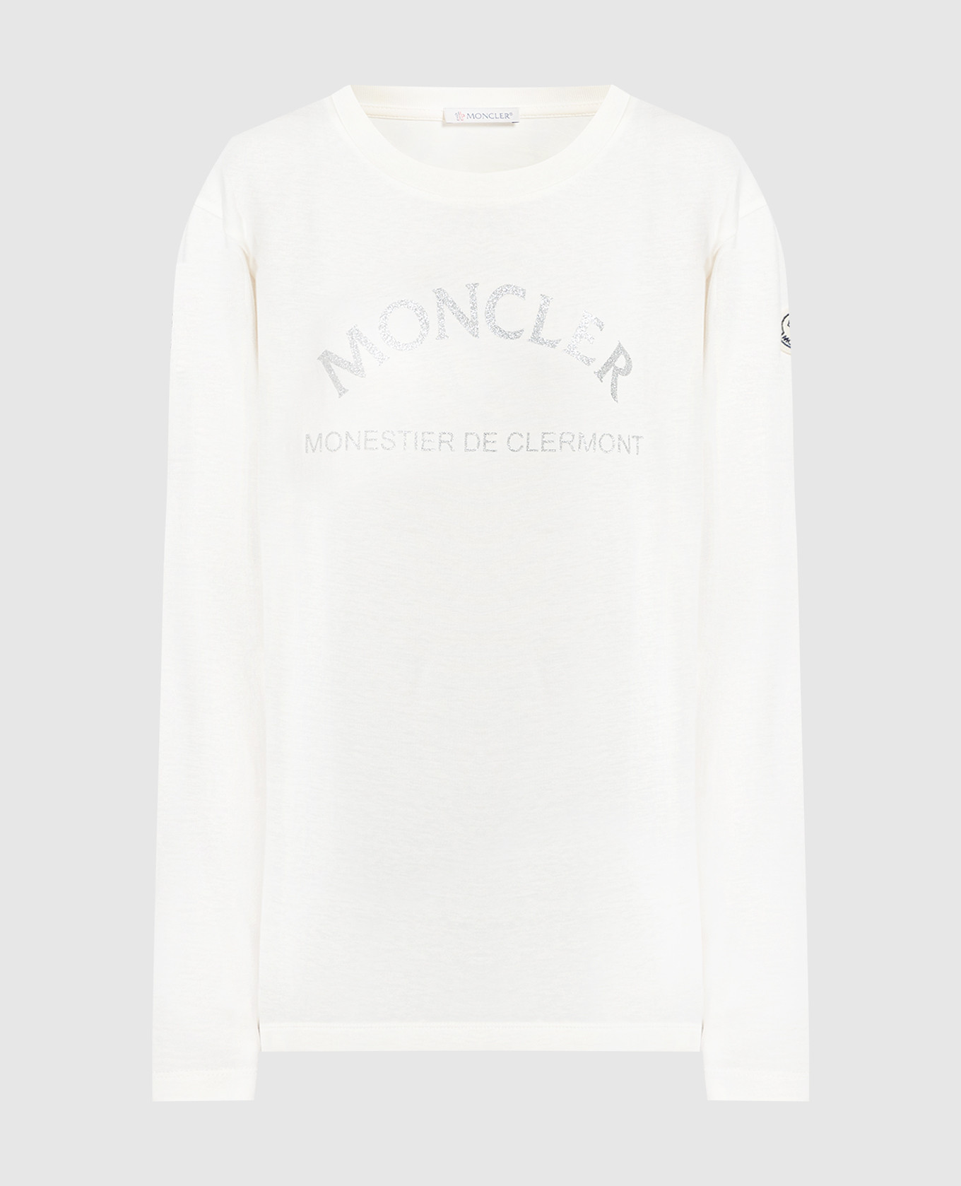 White longsleeve with logo moncler