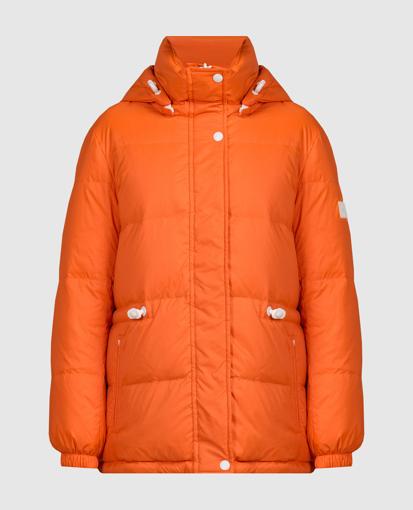 

Orange double-sided down jacket with logo Yves Salomon Army, Оранжевый