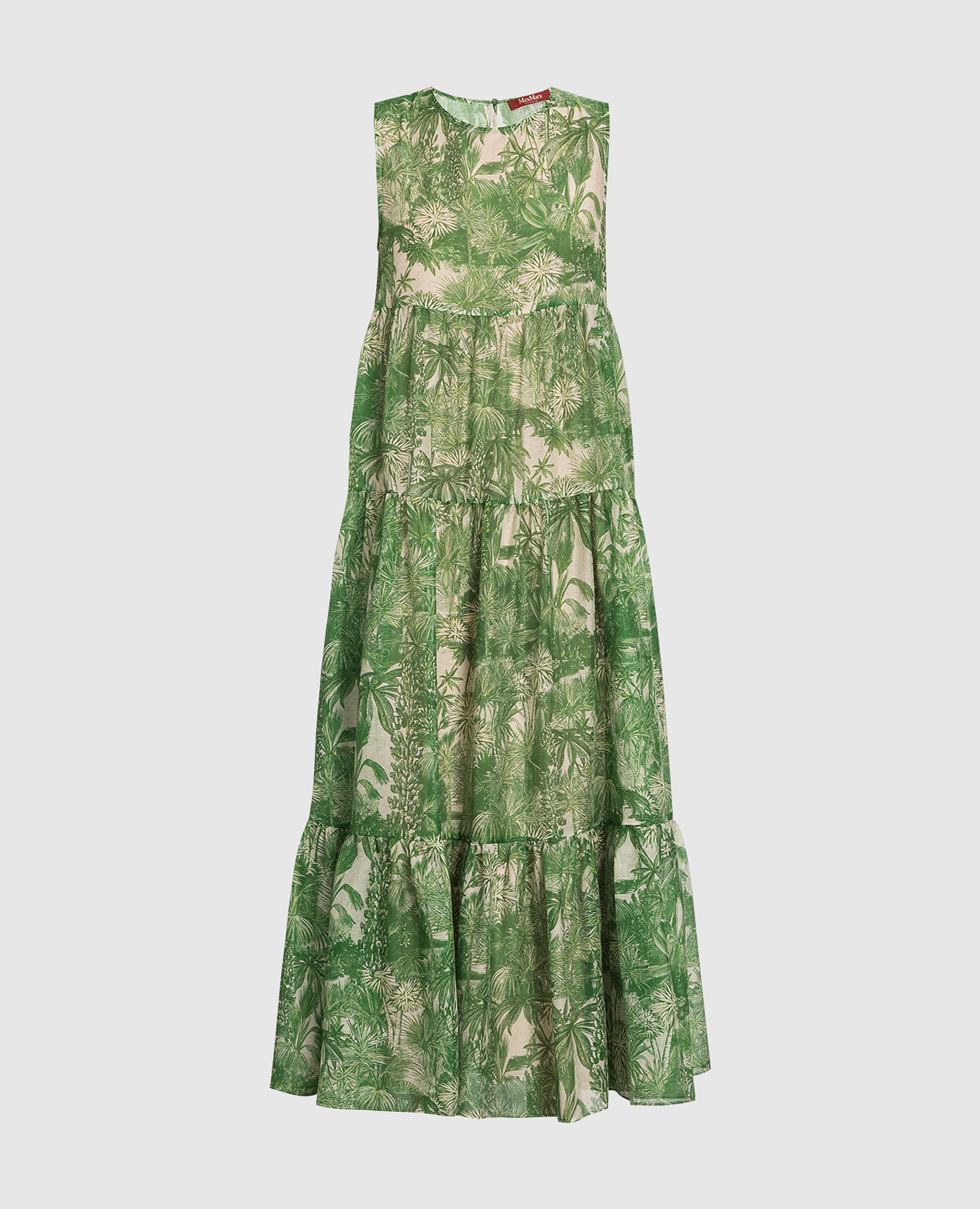 

Foce green dress in floral print Max Mara
