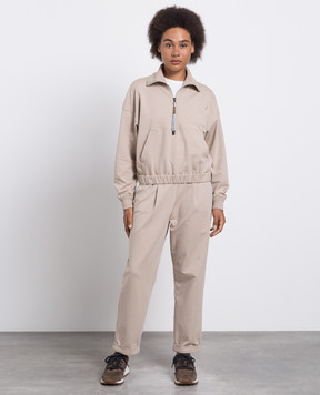 Brunello Cucinelli Beige trousers with a high fit MH827BL499