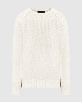 Simonetta Ravizza White cashmere sweater RUBY