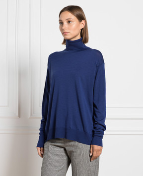 John Smedley Blue Mallery wool golf MALLERY
