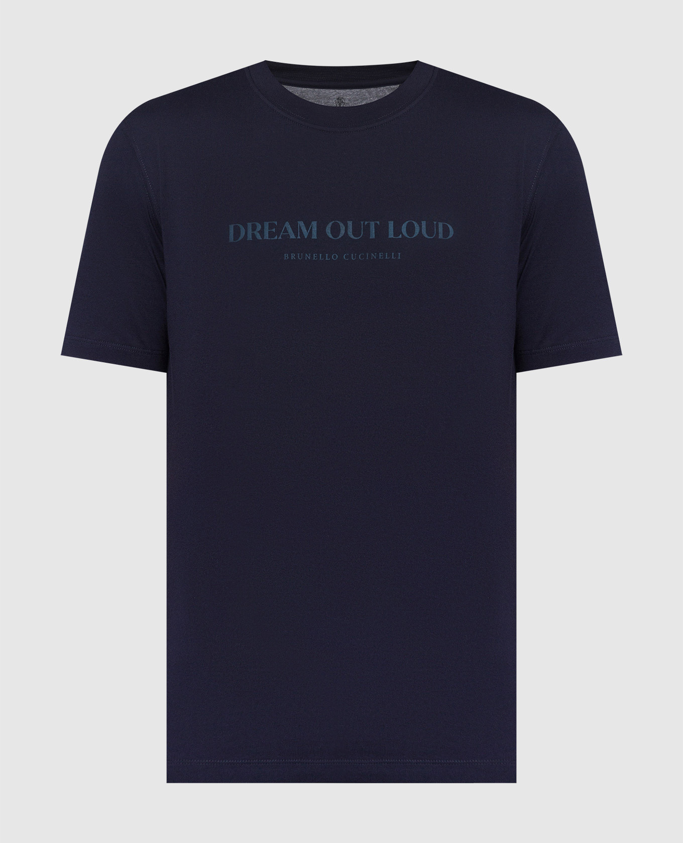 Brunello Cucinelli - T-shirt bleu avec imprimé Dream out Loud
