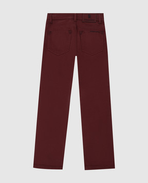 Stefano Ricci Children's burgundy pants YFT0400090C5PPT