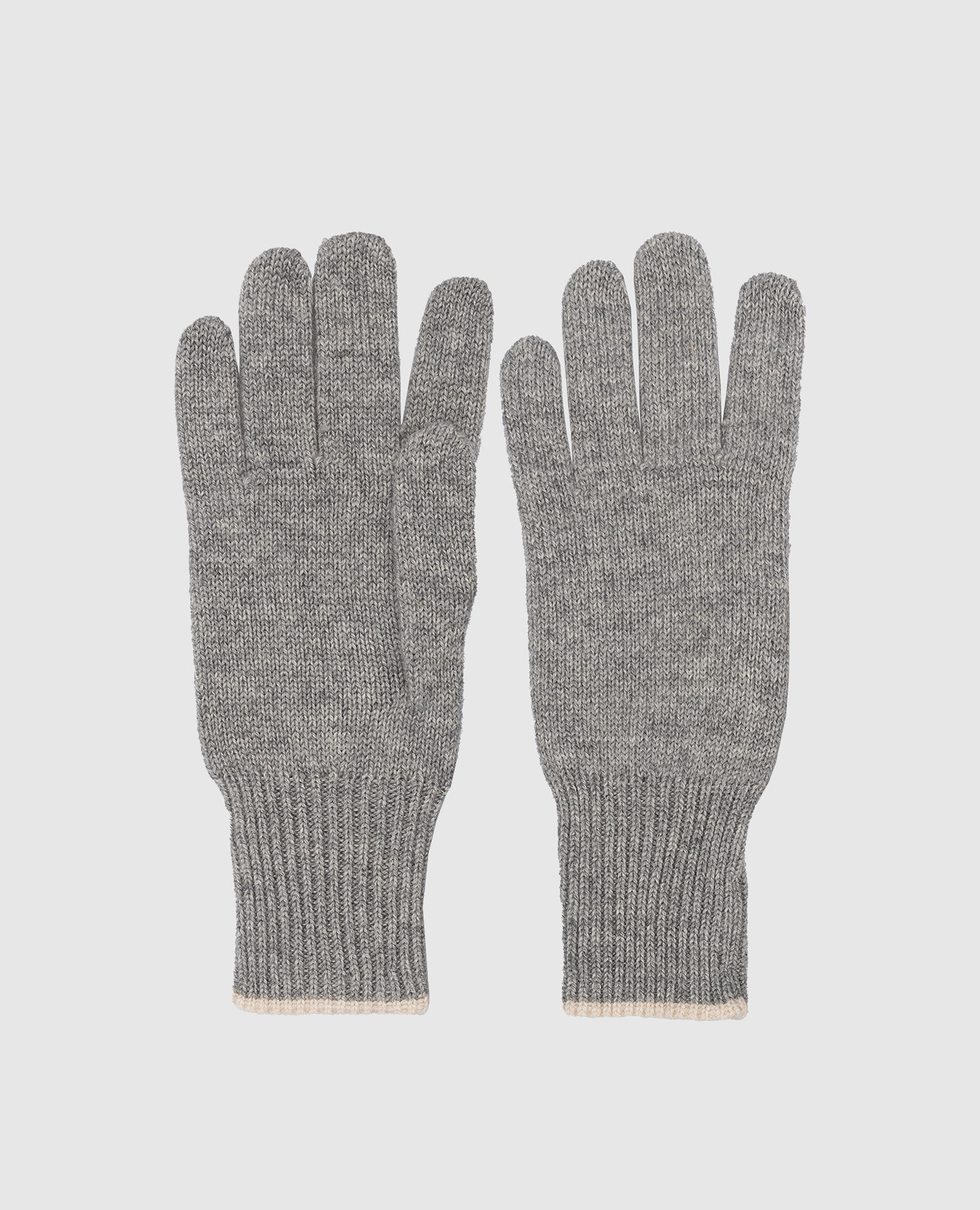 

Gray cashmere gloves Brunello Cucinelli, Grey