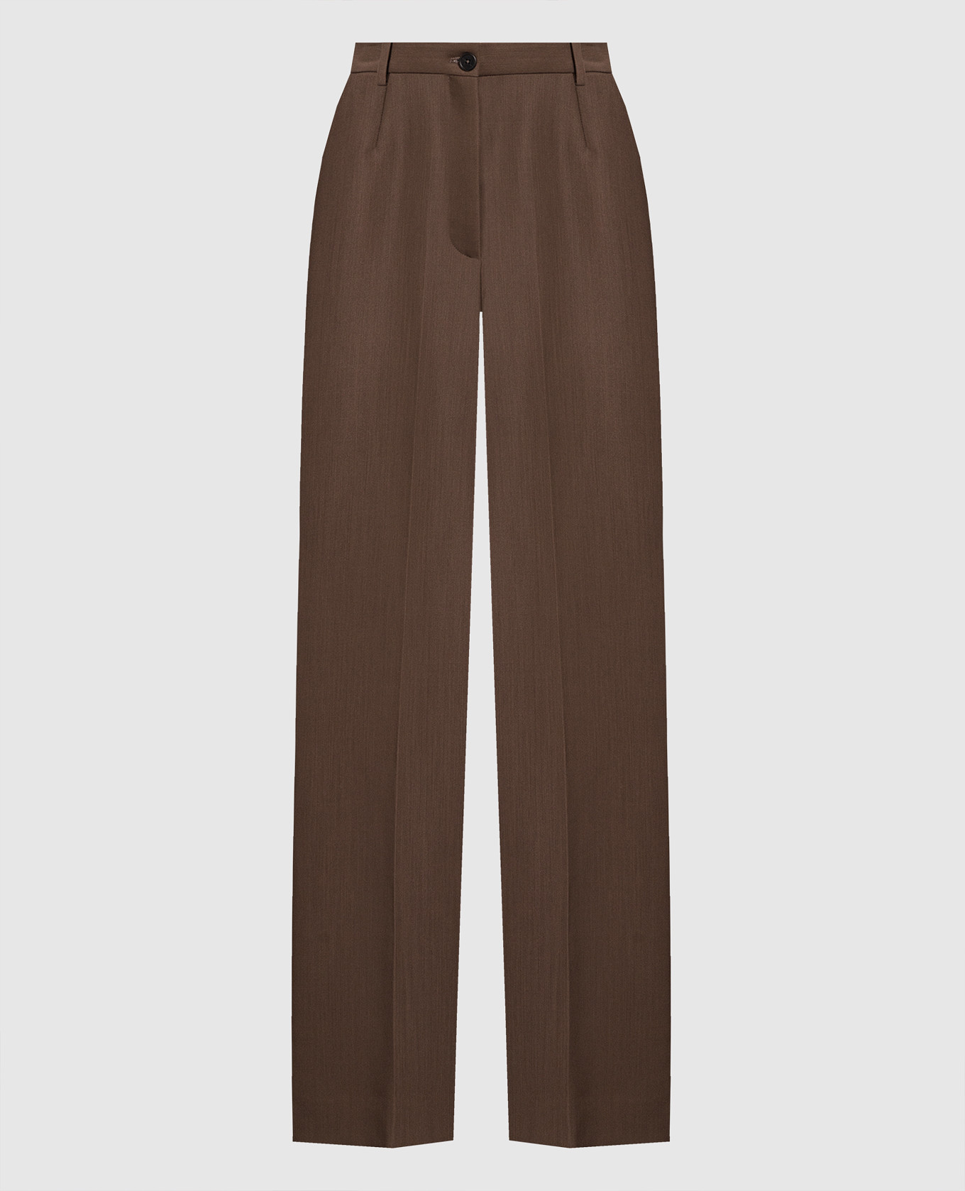 

Pipa brown wool and silk trousers The Row