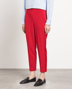 Vicolo Red pants with stripes TE0044
