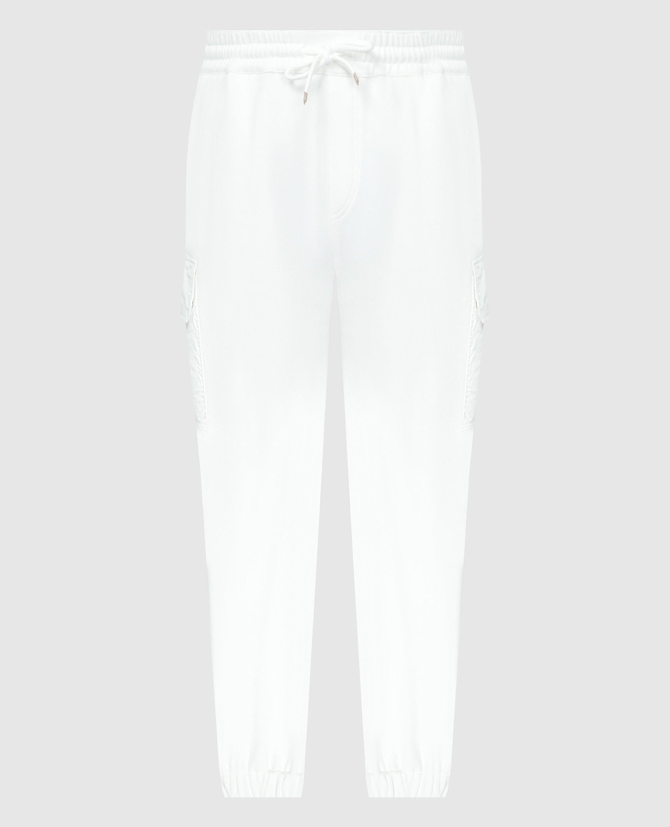 White joggers brunello cucinelli