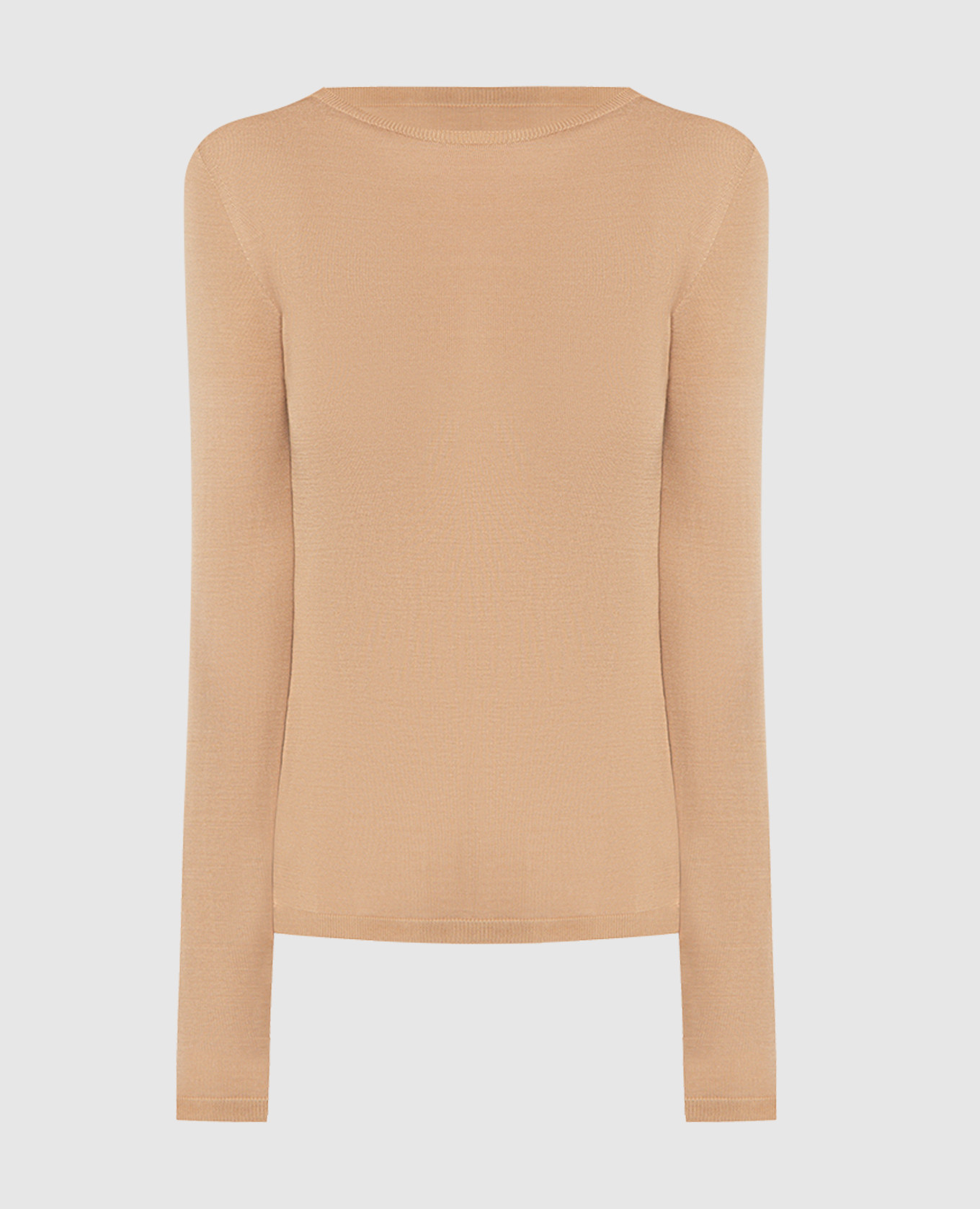 

Brown silk jumper with logo Twinset