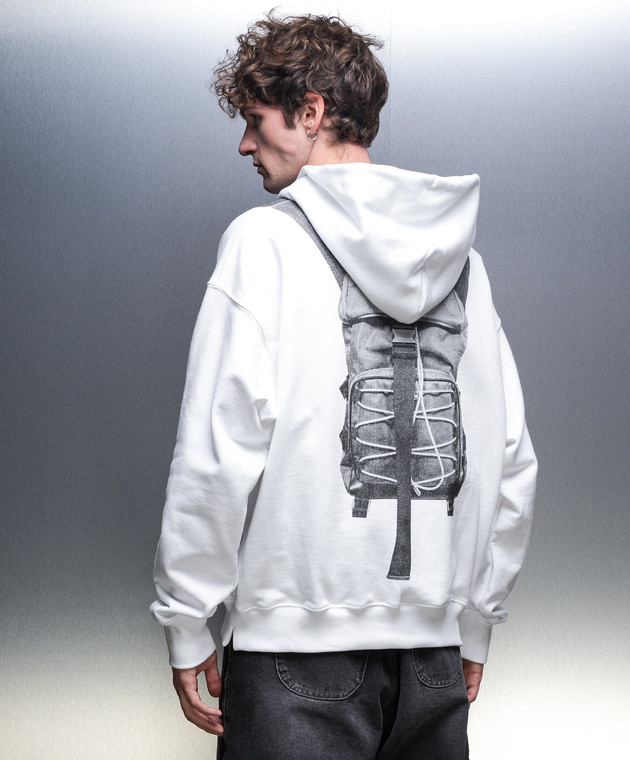 Off White Felpa Zaino Con Cappuccio Felpa Off Ehite Felpa Con