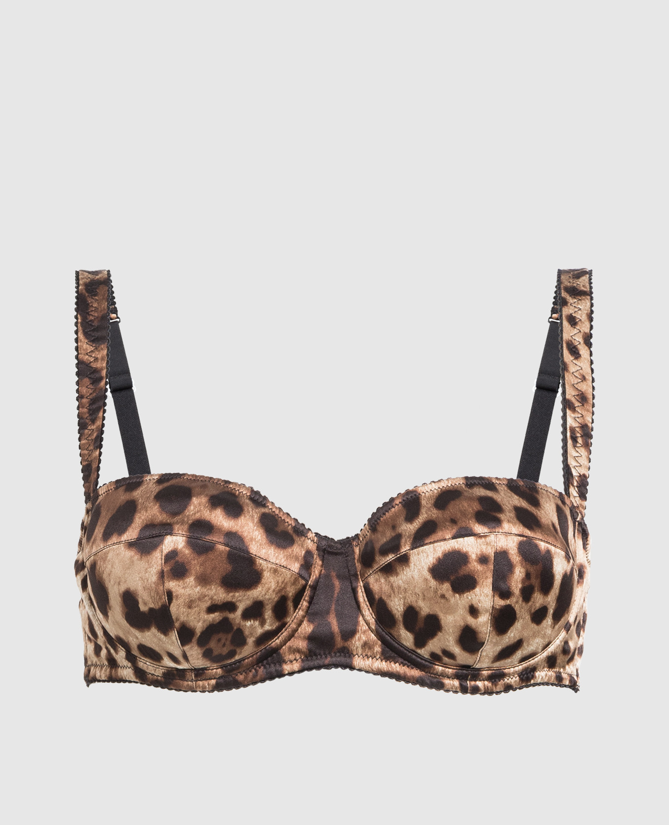 

Brown silk leopard print bodice Dolce&Gabbana