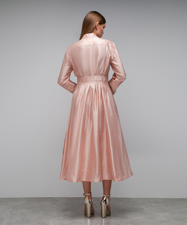 strapless open back dress MARNIE pink sequin skirt – The Dressing Room