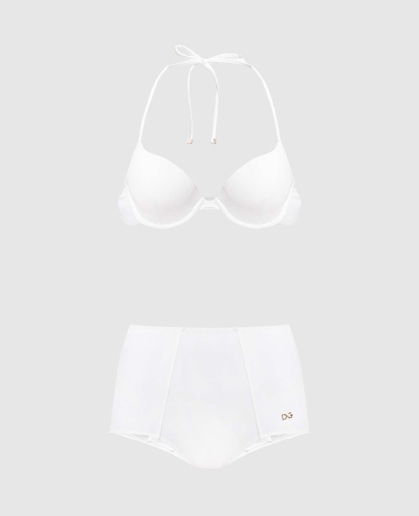 

White swimsuit with metallic DG logo Dolce&Gabbana