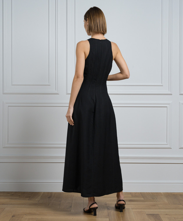 brunello cucinelli evening dresses BRUNELLO CUCINELLI Size XL Grey Charcoal Silk Sleeveless Long Evening – Sui  Generis Designer Consignment main image 1