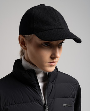 Borsalino Gray cashmere cap with logo 13373EWS