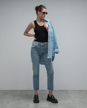 AGOLDE Riley blue distressed jeans A9090B1554