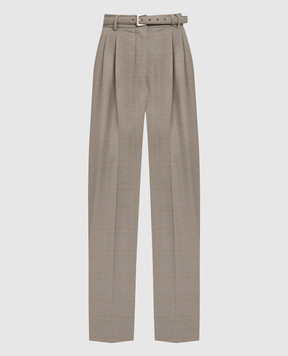 Max Mara Sportmax Brown pants in a Windsor check XERO