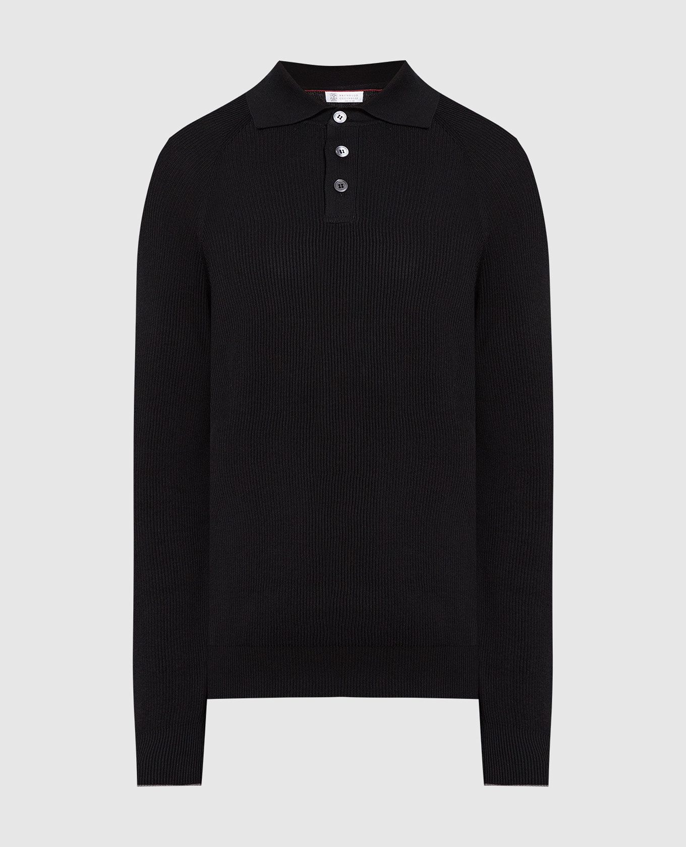 

Black striped polo shirt Brunello Cucinelli, Черный