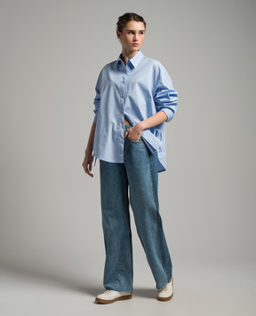 SLVRLAKE Blue jeans RE-WORK PANEL GRACE RWPG707SGRTD