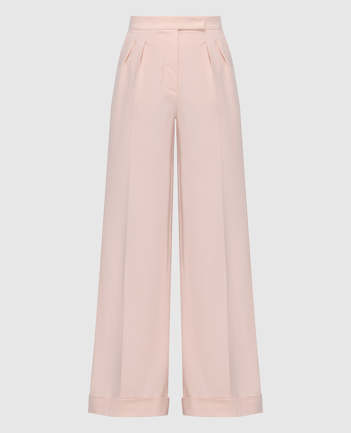 

Faraday high rise wool trousers in pink Max Mara