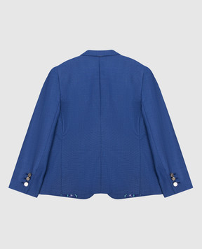 Stefano Ricci Children's blue wool blazer Y1RF371000W901