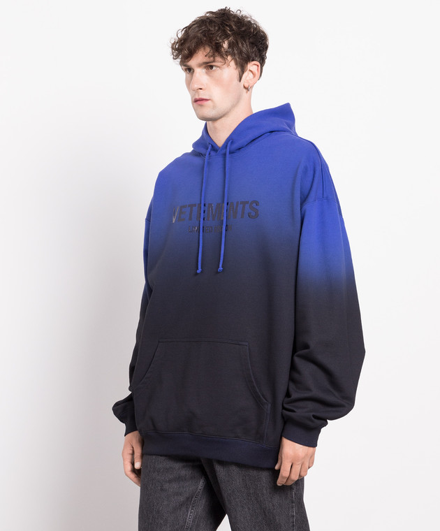 Vetements blue hoodie hotsell