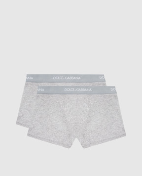Dolce&Gabbana Children's set of gray boxer briefs L4J701G7OCT