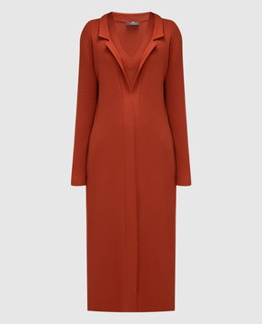 Enrico Mandelli Brown cardigan made of wool A7KD265252