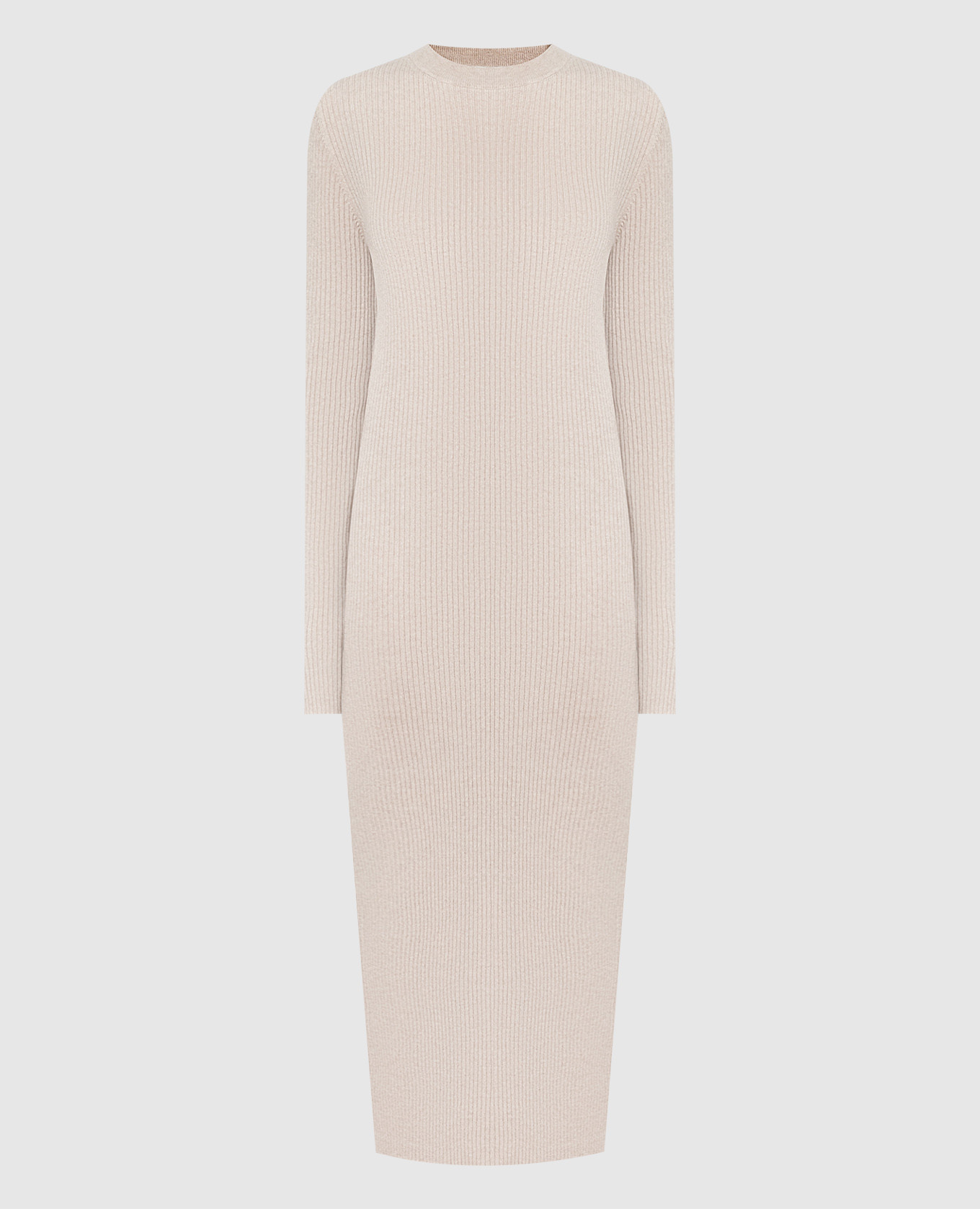 

Beige cashmere dress with a scar Babe Pay Pls