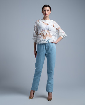 Dondup White openwork sweater DT321M00922DXXX