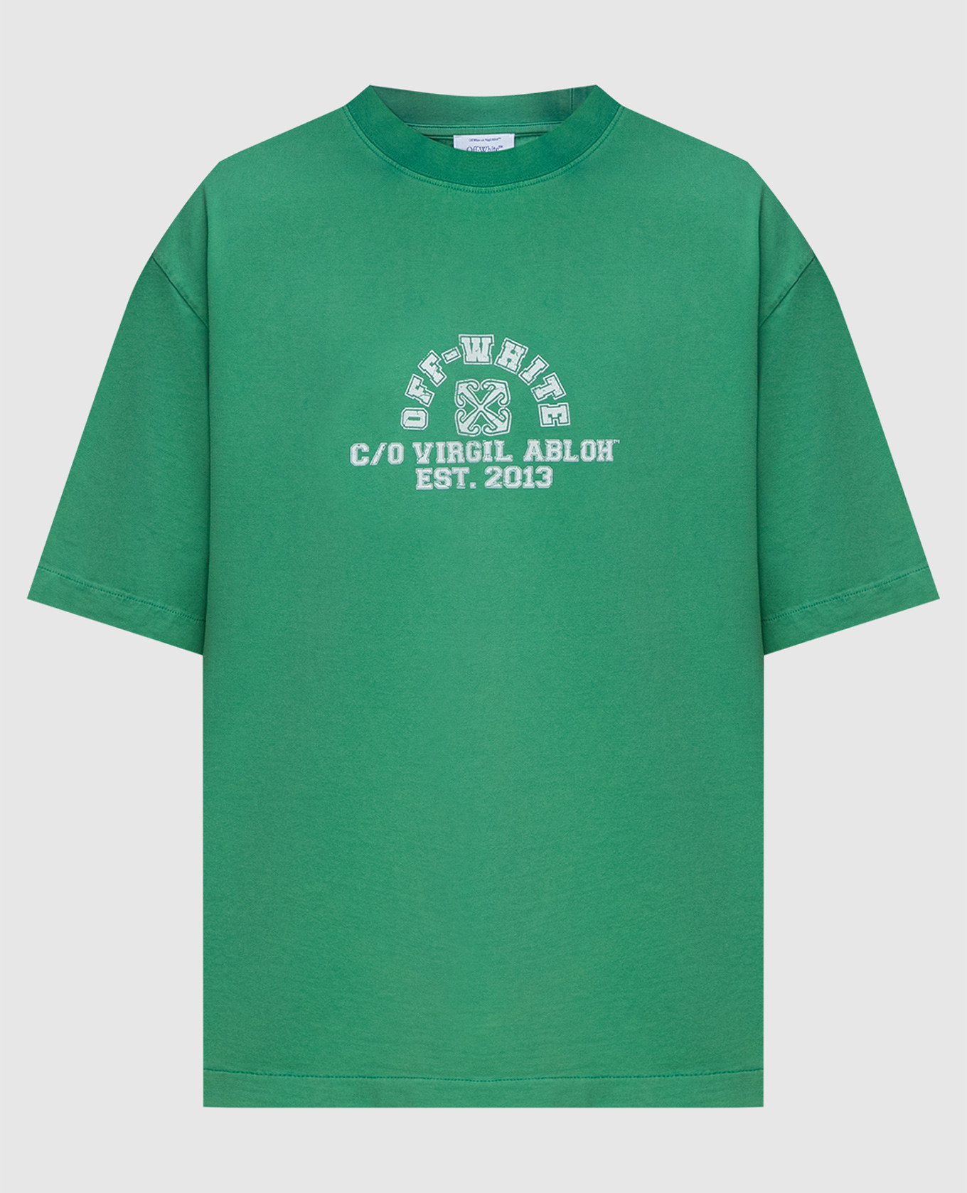

Green t-shirt with logo print Off-White
