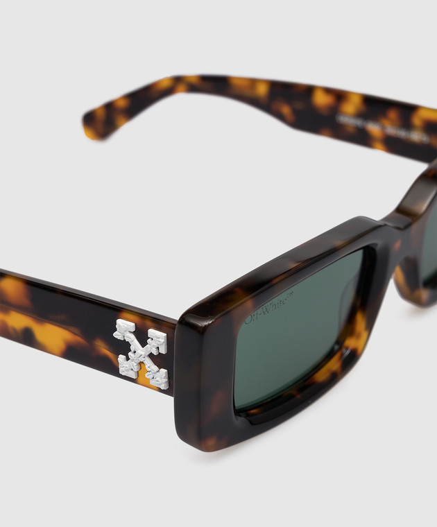 サングラス Off-White Unisex SUNGLASSES (OERI016C99PLA002 6455 BROWN) Off-White - Arthur brown tortoiseshell sunglasses