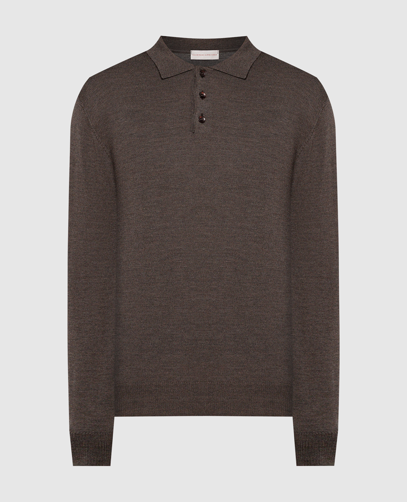 

Brown wool polo shirt Cashmere&Whiskey