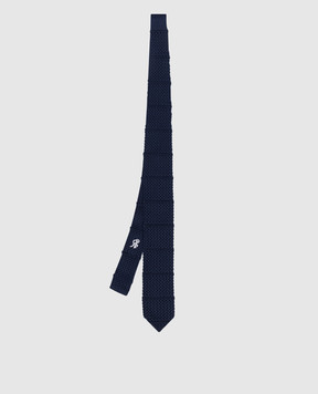 Stefano Ricci Children's dark blue silk tie YCRM2600SETA