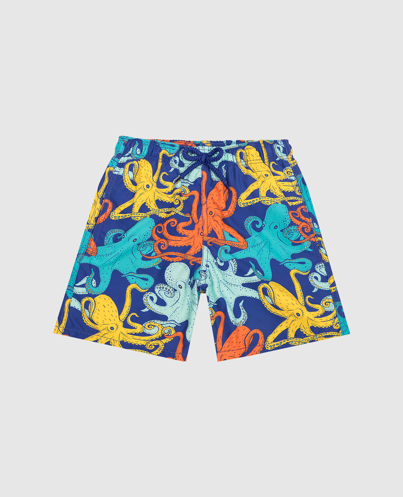 Children's blue shorts jim in a print vilebrequin