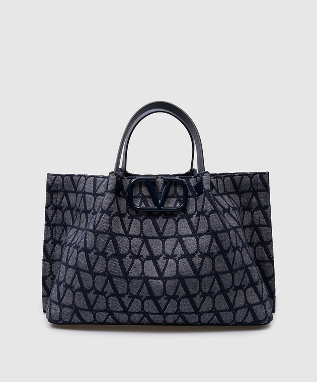 Valentino - Blue Toile Iconographe patterned tote bag