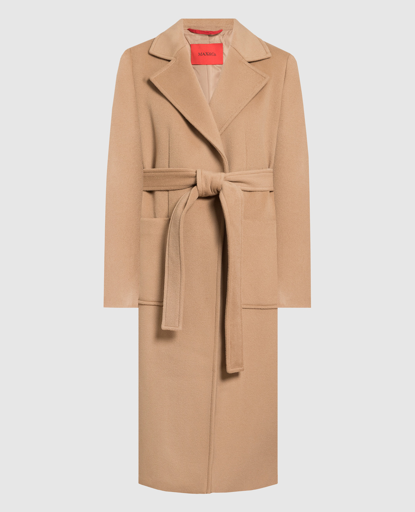 

Brown coat made of wool Max & Co, Коричневый