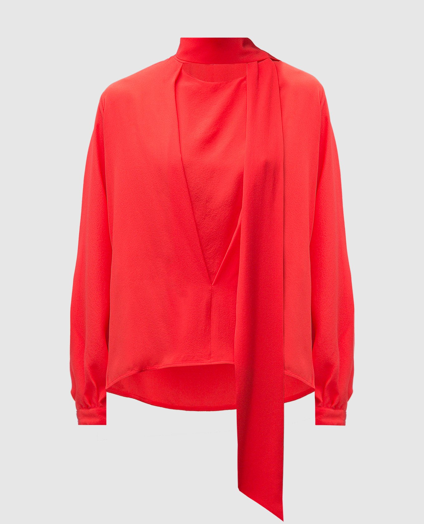 

Red silk blouse with ascot collar Victoria Beckham