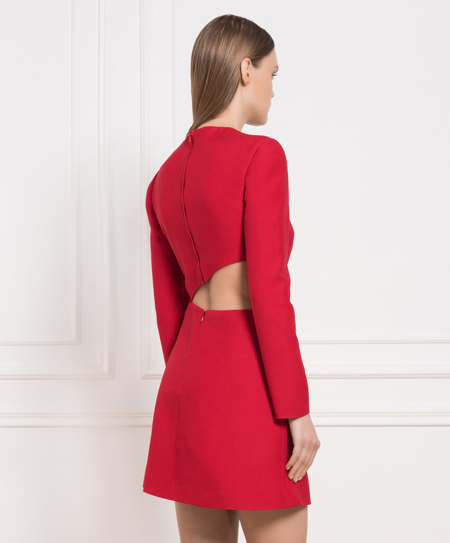 open lace back dress Valentino Garavani Silk chiffon mini dress