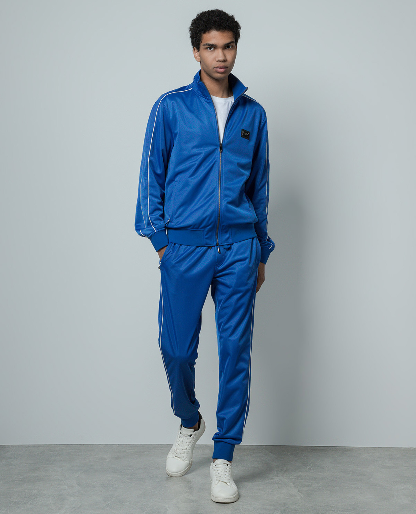 Blue sweatpants with logo Dolce&Gabbana 2